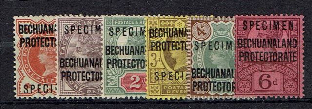 Image of Bechuanaland - Bechuanaland Protectorate SG 59s/65s MM British Commonwealth Stamp